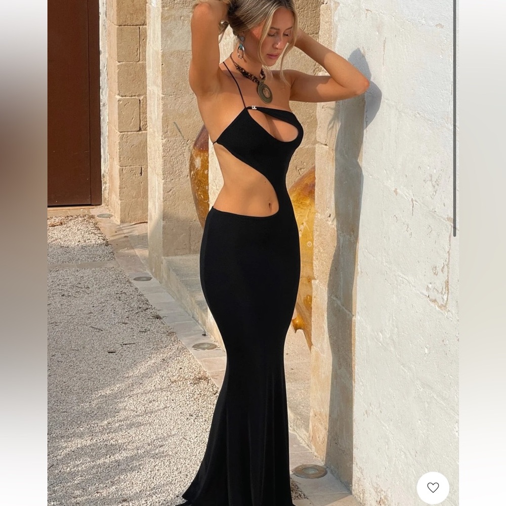 Outcast Clothing Black Cut-Out Maxi Dress
